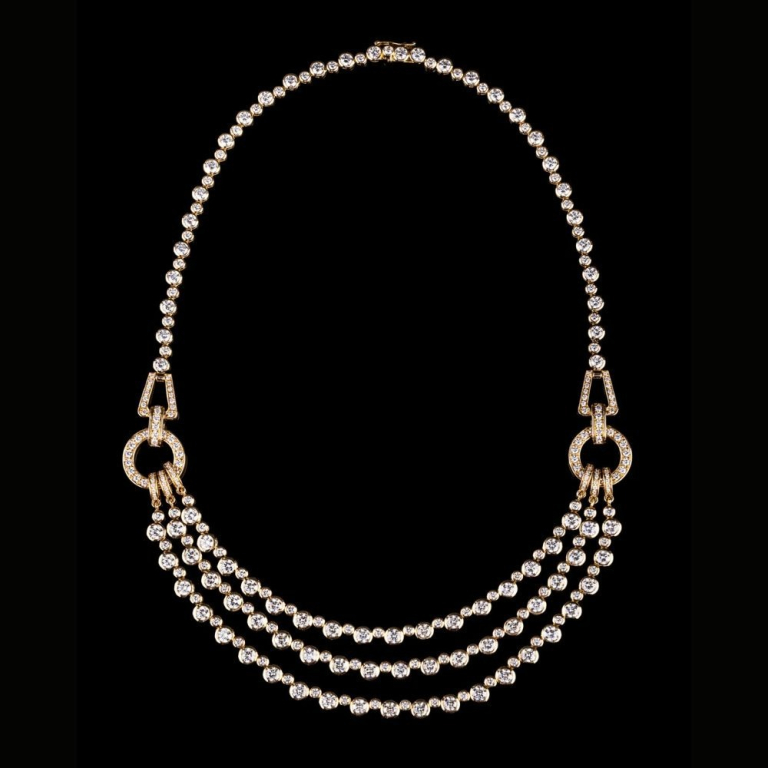 Venere, Gold and diamond necklace